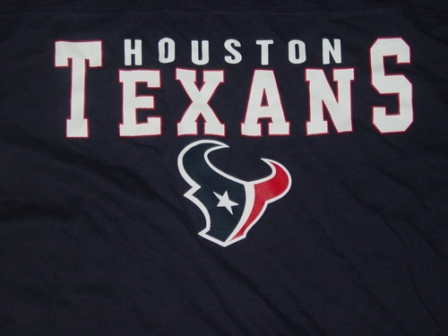 Camiseta Oficial Equipo NFL HOUSTON TEXANS Manga Larga NUEVAS Etiquetas Talla... MEDIANO - Imagen 2 de 6