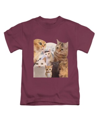 Viral Katzen Montage Erwachsene T-Shirt süß lustig Katze Meme Viral Top