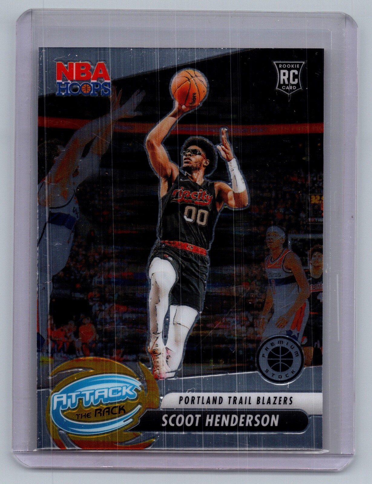 2023-24 Panini Nba Hoops Premium Stock - Attack the Rack Scoot Henderson #6 (RC)