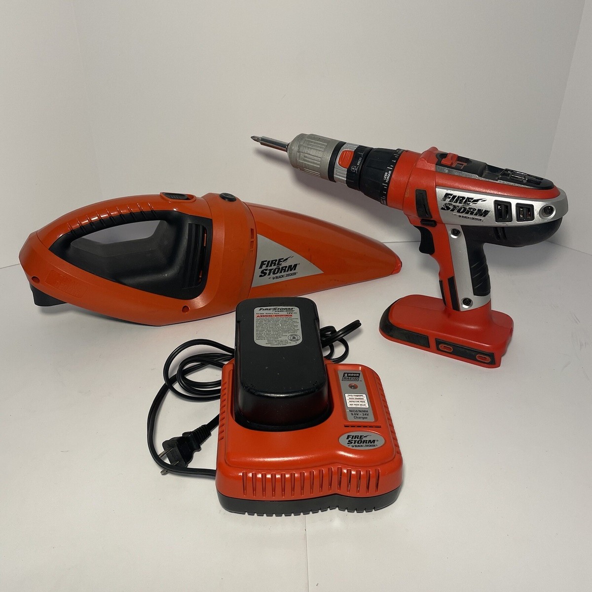 Black & Decker Firestorm 18v 3 Tool Cordless Combo Kit With Black & Decker Firestorm 18v 3 Tool Cordless Combo Kit With