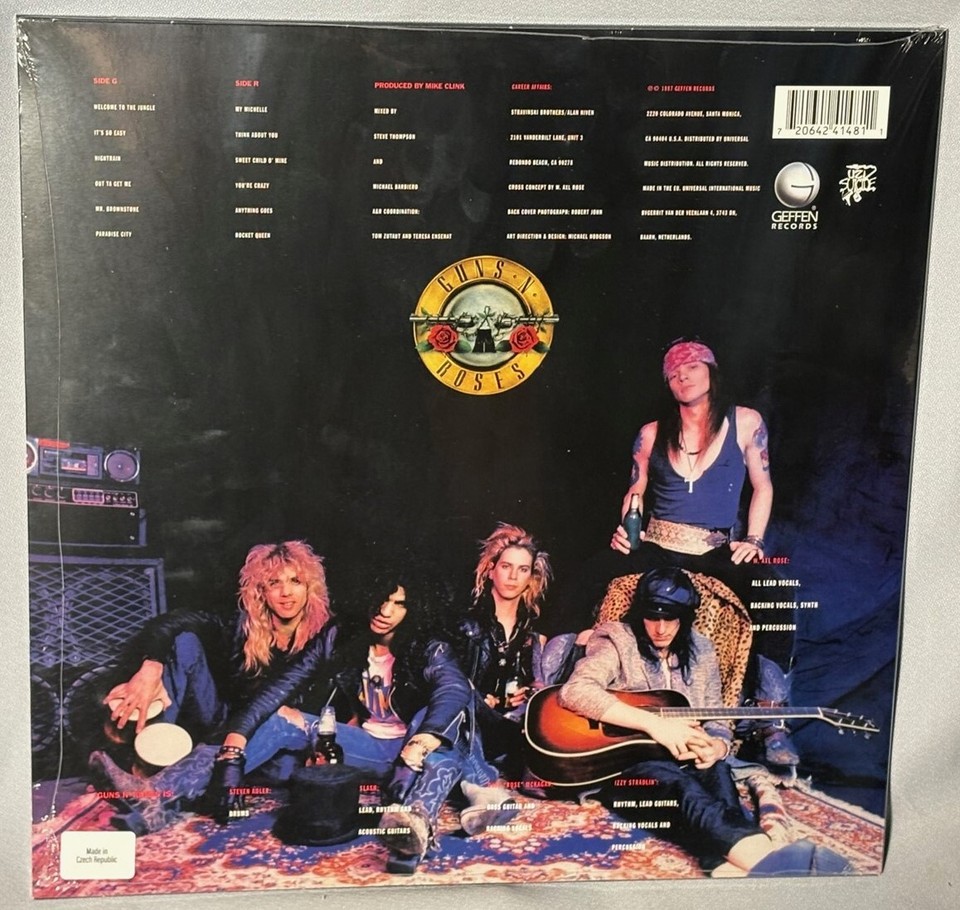 LP GUNS N ROSES Appetite For Destruction (G N R & and) NEW MINT SEALED