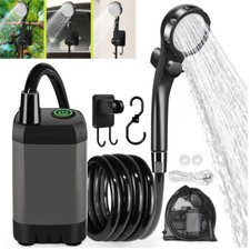 Portable Camping Shower 6000mAh Rechargeable Outdoor Camp Pump for Hiking Travel