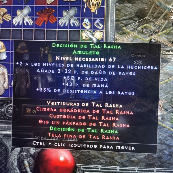 Diablo 2R Tal Rasha Amulet EU/EEUU/Asia Softcore