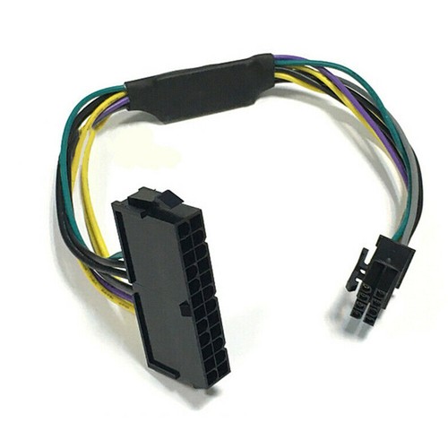 ATX 24Pin To 8Pin 18AWG Power Cable Adapter For DELL Optiplex 3020 7020 9020 - Picture 3 of 7