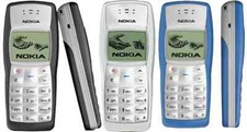 Cellphone Nokia 1100 Original Mobile Phone GSM 900/1800MHz - Black/White/Blue