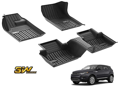 3W Floor Mats Fit for Land Rover Range Rover Evoque 2020-23 TPE Custom Fit 2Rows