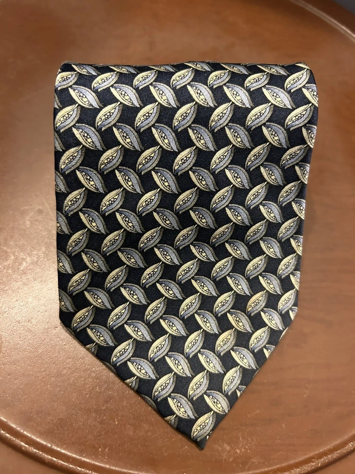 Corbata de cuello para hombre COCKTAIL Collection Gin & Tonic 100 % seda patrón abstracto Foto 2 de 4