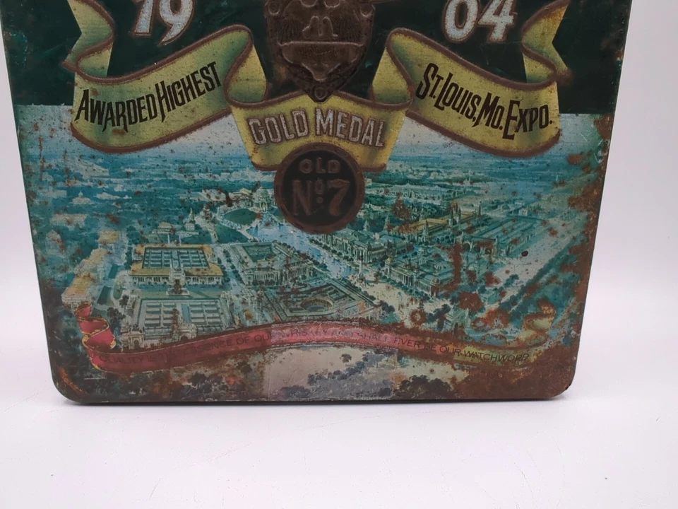 Jack Daniel’s 1904 Tennessee Whiskey Old No. 7 Tin Box Mansfield England - ST41 - Image 3 of 4