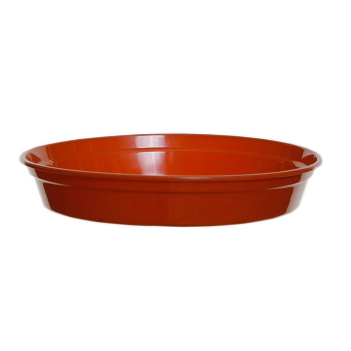Whitefurze Strong Plastic Terracotta Garden Plant Pot Saucer for 31cm Pot