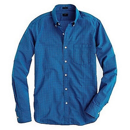 J.Crew men's SLIM SECRET WASH Slim fit shirt IN BICOLOR MINIGINGHAM