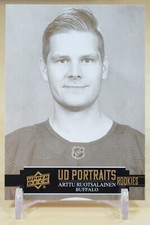 2021-22 Upper Deck UD Portraits Rookies #P-56 Arttu Ruotsalainen - Buffalo