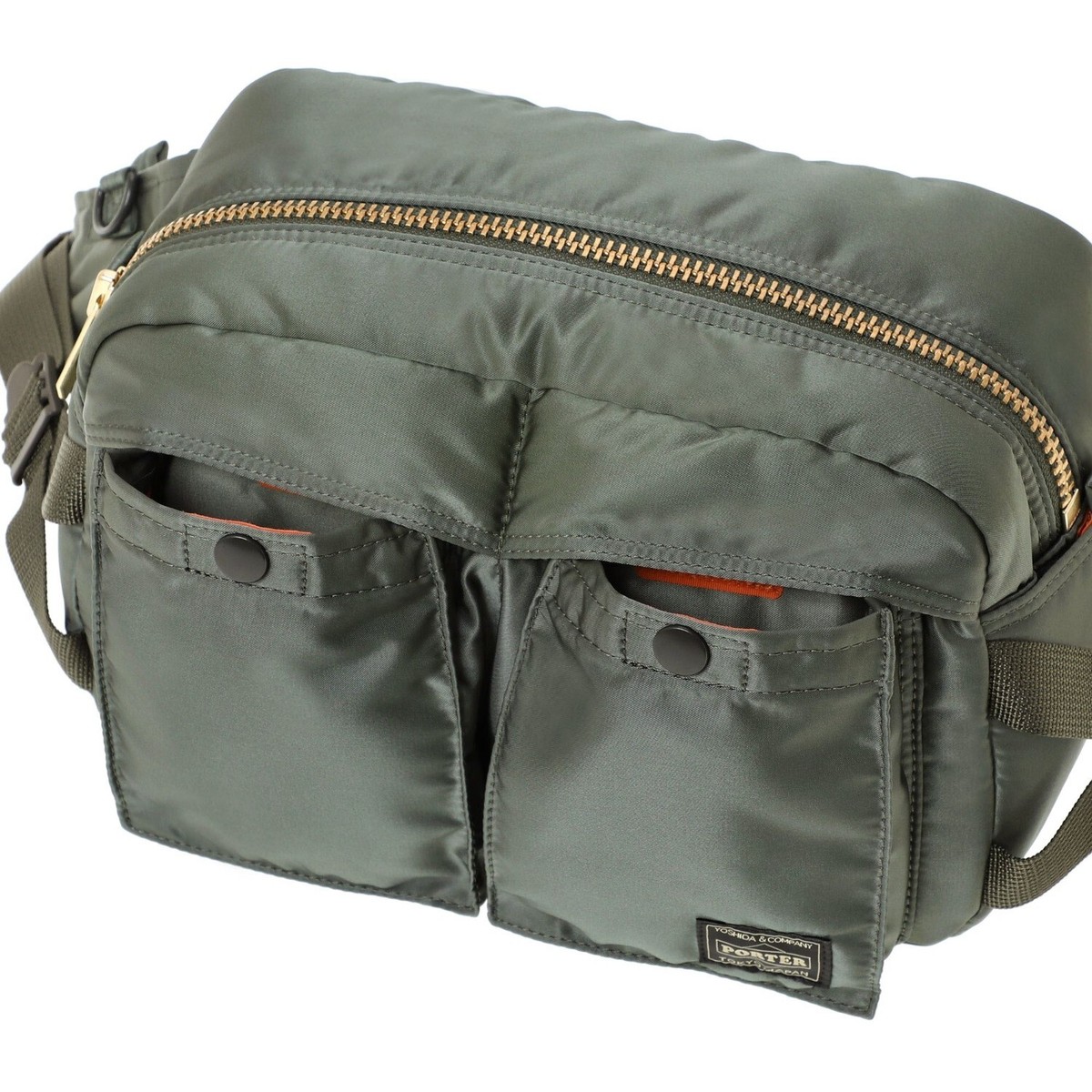 PORTER TANKER HIP BAG 622-08635 Sage Green Yoshida & Co