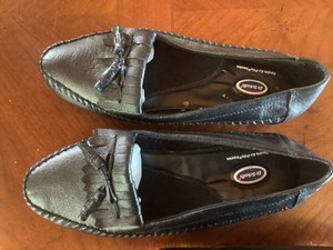 dr scholl's leather kiltie tassel loafers