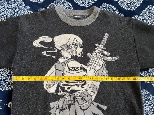 Rare TAKA Original Eternet 001 Anime Girl Knit Jumper Sweater Medium Streetwear - Picture 6 of 13