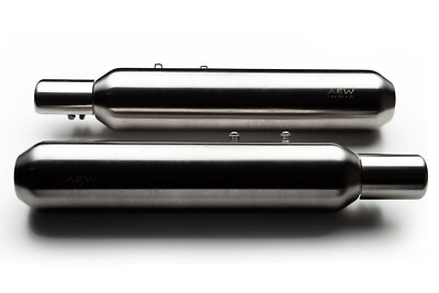 AEW TE202 PERFORMANCE EXHAUST SS MATTE POLISHED FIT FOR R.E SUPER METEOR 650