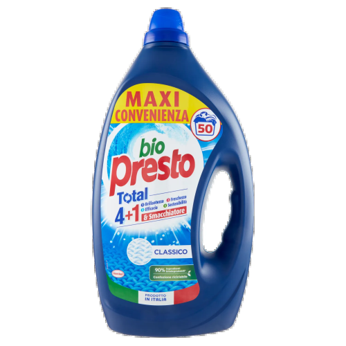 Bio Presto Liquido Lavatrice Classico 50 Misurini 2500ml