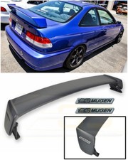 For 96-00 Honda Civic Coupe Mugen Style Rear Trunk Wing Spoiler Bk Emblem Pair For 96-00 Honda Civic Coupe Mugen Style Rear Trunk Wing Spoiler Bk Emblem Pair