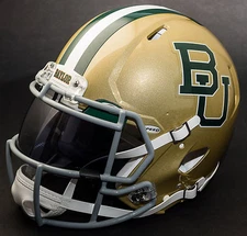 *CUSTOM* BAYLOR BEARS NCAA Riddell SPEED Full Size Replica Football Helmet