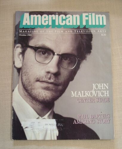 American Film Magazine - JOHN MALKOVICH - October 1985 - SHIPS FREE - Afbeelding 1 van 1