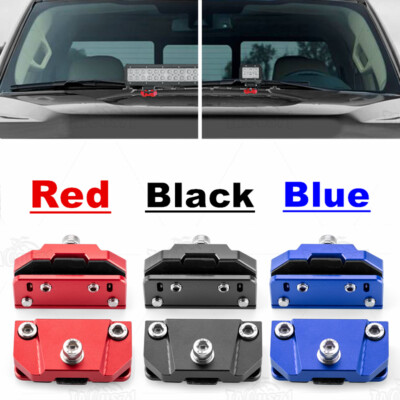 2pcs Universal Pillar Hood Led Work Light Bar Mount Bracket Clamp Holder Offroad
