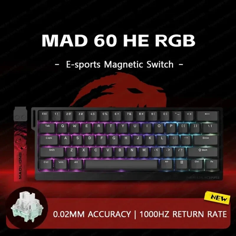 Magnetic Switch Wired Mechanical Gaming Keyboard for Enhanced Computer Performance