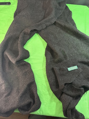 Ralph Lauren Schal Strick Schwarz Unisex 82x16“ Vintage