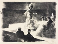 14112.Decor Poster.Room wall art design.Alexandre Lunois painting.Spanish Dancer