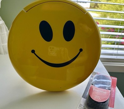 VTG 90s 1996 Telemania Happy Smiley Face Landline Telephone