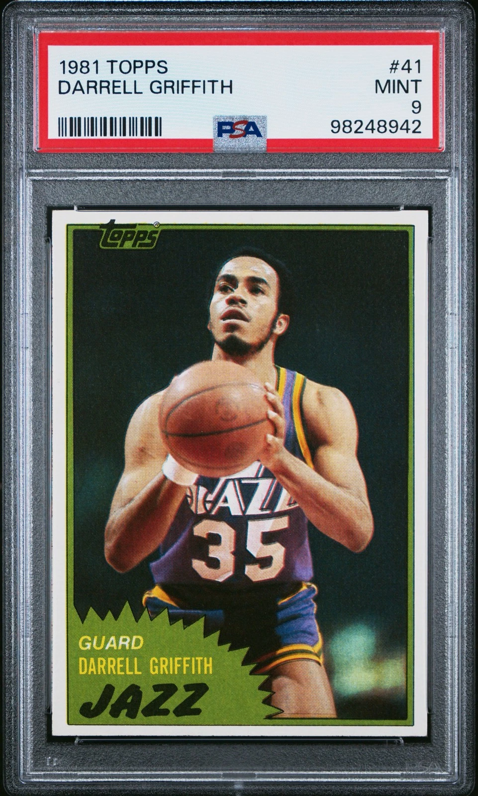 Darrell Griffith trading card