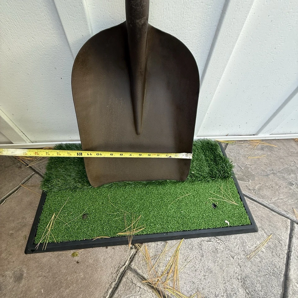 Vintage Ames True Temper “C.T.Co. STEEL” Grain Scoop Shovel Blue D Handle - Image 3 of 4