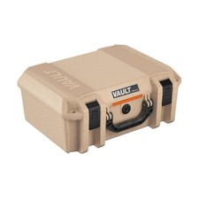 Pelican V300 Vault Large Firearm Case with Foam for Two Handguns, Tan