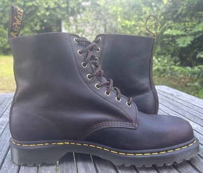 中古 Dr.Martens CORE 1460 PASCAL Dr. Martens 1460 Pascal Waxed Full Grain Leather Boots Chestnut