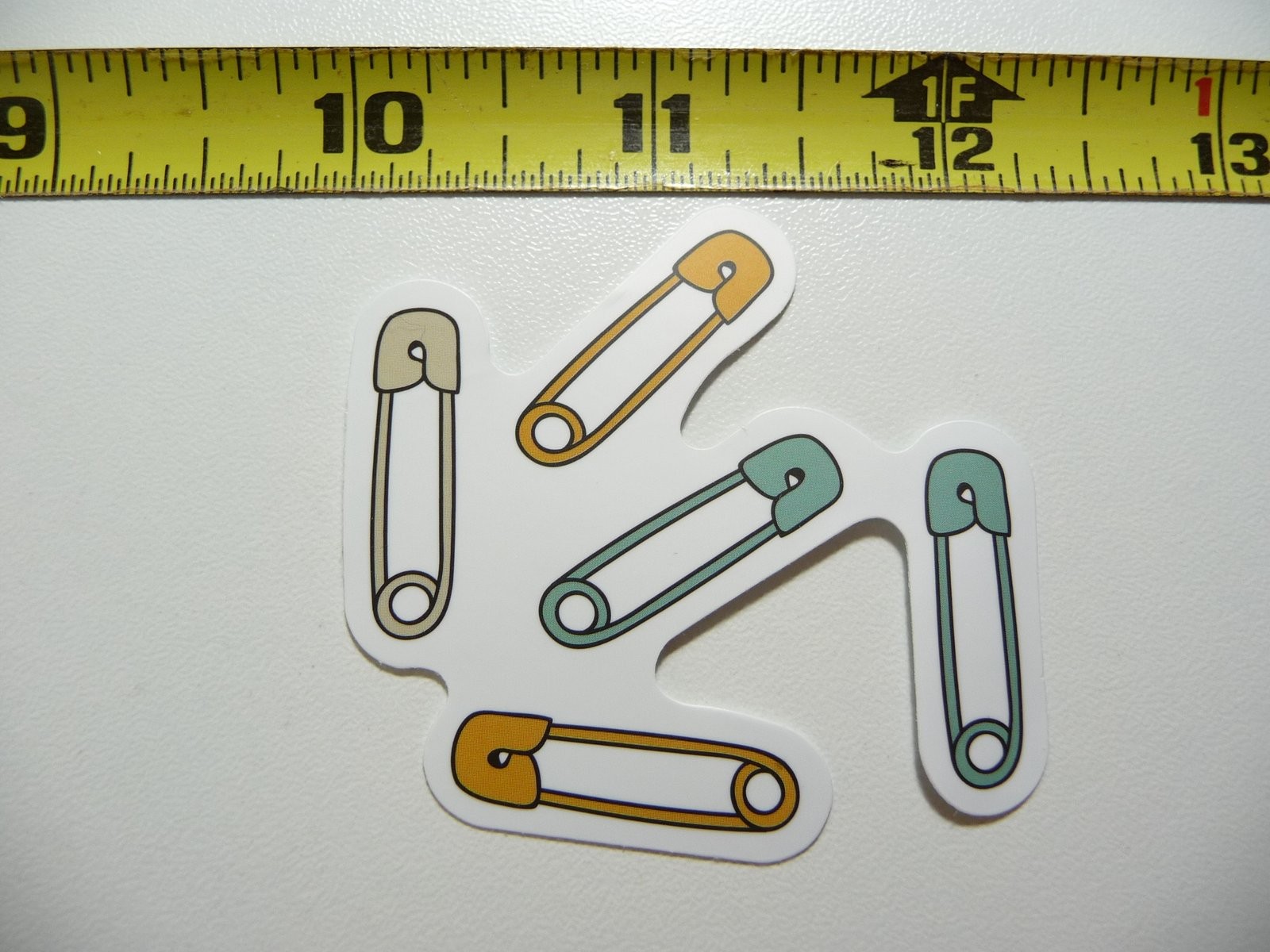 Safety Pins Decal Sticker for Sewing Clothing and Seamstress