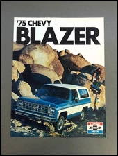 1975 Chevrolet Blazer Truck SUV Vintage Sales Brochure Catalog