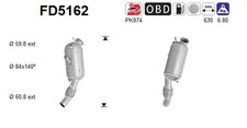 Partikelfilter / Ru�filter, Abgasanlage AS FD5162 BMW 18308514484