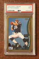 1998 Topps Chrome Peyton Manning PSA 9 Rookie Card Football HOF 165 Draft Picks. rookie card picture