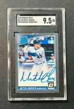 MITCH GARVER - 2018 Donruss Optic Rated Rookies Auto #RRS-MG SGC-9.5
