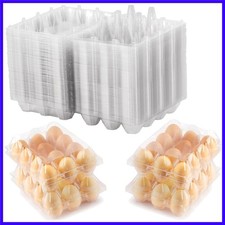 50 Packs Egg Cartons Cheap Bulk  Plastic for 12 Eggs  Clear Egg Cartons 3  4 ...