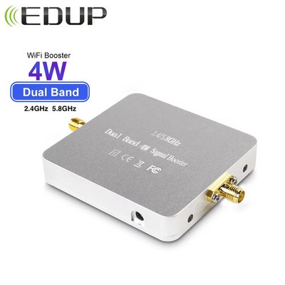 5.8G 2.4GHz Dual Band 4W WiFi Signal Booster Wireless Router Long Range Extender