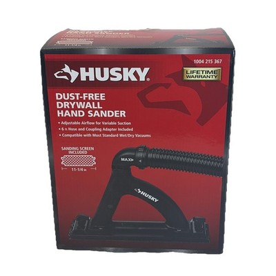 Husky Dust Free Drywall Hand Sander Universal Sander for Wet Dry Vacuums