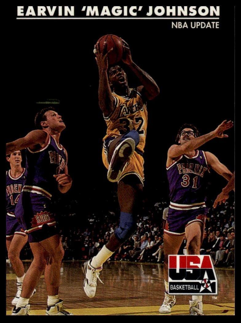 Earvin "Magic" Johnson 1992 SkyBox USA #28 USA
