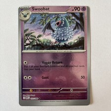 Pokémon White Flare Swoobat Masterball  Reverse Holo 037/086 Miscut 