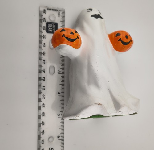 Geist hält zwei Kürbisse Vintage Kerzenständer Halter JSNY ~ Made in Taiwan - Bild 11 von 13