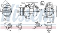 Kompressor Klimaanlage ** First Fit ** Nissens 890012 12V FüR Bmw 3Er Touring