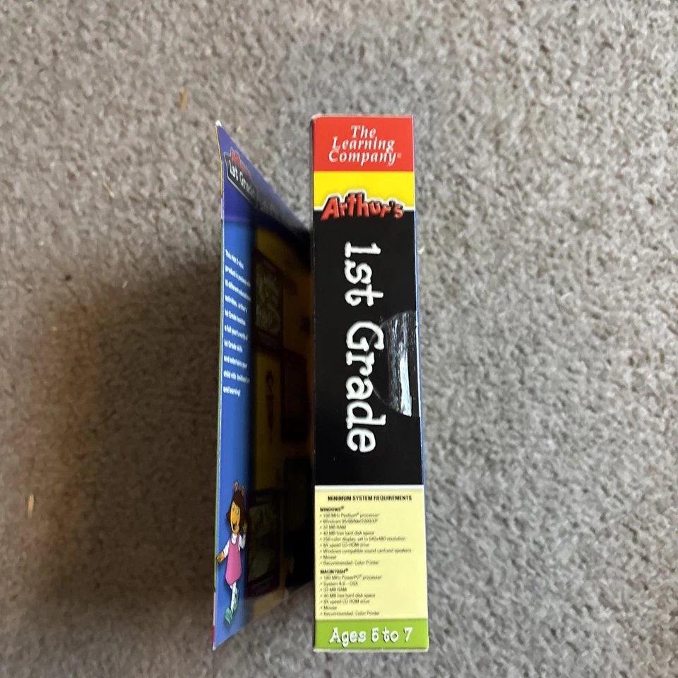 Arthur's 1st Grade CD-ROM 1999 Ages 5-7 Learning Company Win/Mac BrandNew Sealed - Image 4 of 4