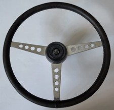 Classic Lotus Elan 2 Springalex 15 Leather Steering Wheel Boss Horn Push