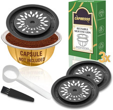 Reusable Coffee Capsule Lids for Reusable Nespresso Pods Vertuoline, Grade Sili