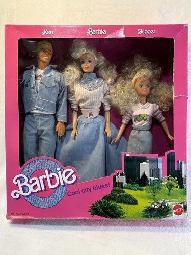 Vintage 1989 Barbie Cool City Blues Gift Set Mattel #4893