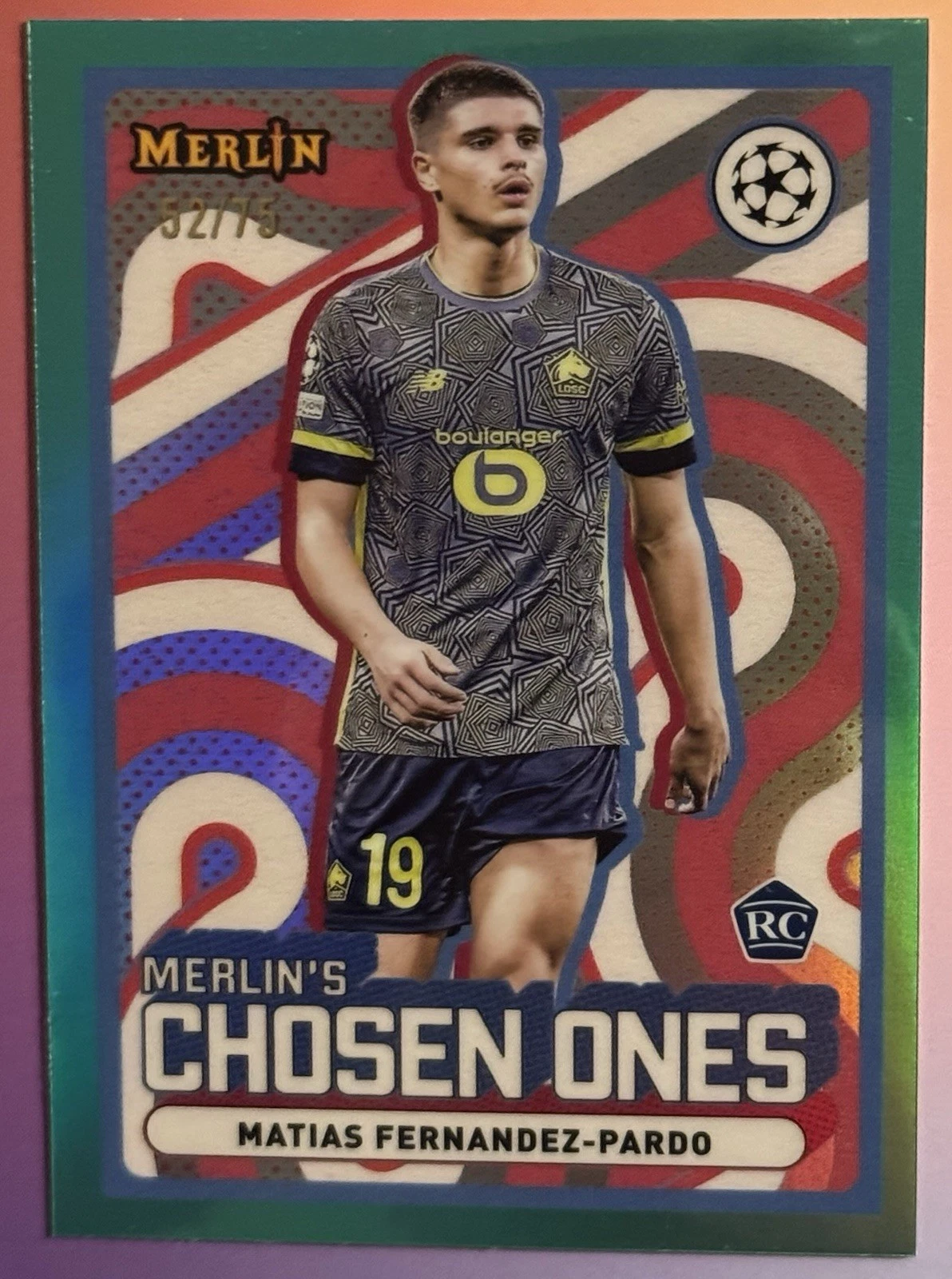 2024-25 Topps Merlin Matias Fernandez Pardo Rookie /75 Chosen Ones Aqua RC ⚽️