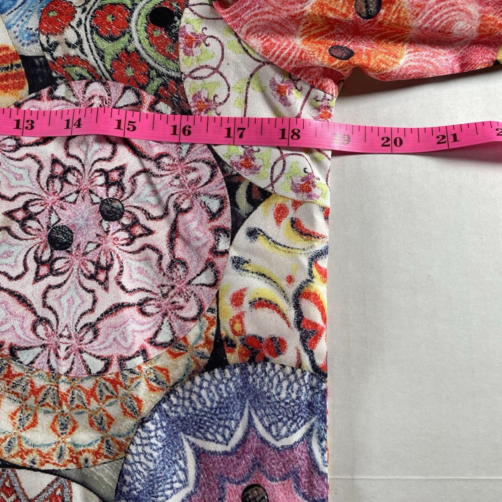 Womens Size Small Multicolor Boho Patchwork Medal… - image 5